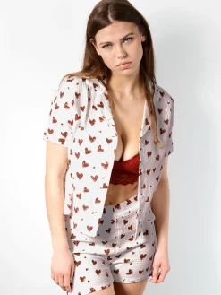 GATE Muślinowa koszula od piżamy z nadrukiem| Bielizna·Bielizna Nocna