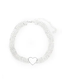 GATE Naszyjnik typu choker z ozdobnymi kamieniami| Akcesoria·Biżuteria