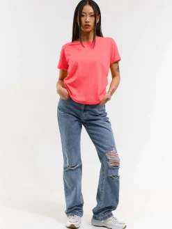 GATE Neonowa koszulka z haftem| Koszulki I Topy·Koszulki