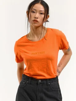 GATE Neonowa koszulka z haftem| Koszulki I Topy·Koszulki