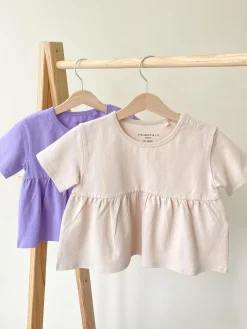 GATE Niemowlęca sukienka basic z elastycznej bawełny|Dzieci Baby