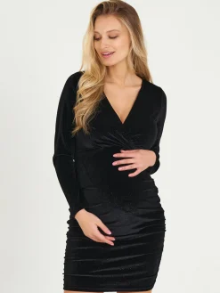 GATE Obcisła sukienka mini z brokatem|Dzieci Maternity