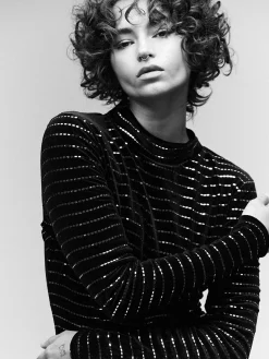 GATE Obcisła sukienka mini z brokatem| Kategorie·Sukienki