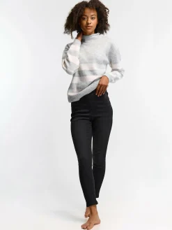 GATE Obcisłe jeansy z elastyczną talią| Spodnie·Jeansy