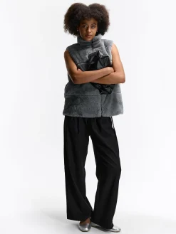 GATE Ocieplana kamizelka z imitacji futra| Kurtki I Płaszcze·Kamizelki|Kurtki I Płaszcze·Pikowana Kurtka