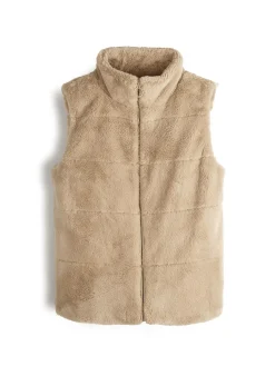 GATE Ocieplana kamizelka z imitacji futra| Kurtki I Płaszcze·Kamizelki|Kurtki I Płaszcze·Pikowana Kurtka