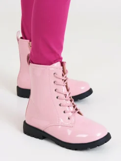 GATE Ocieplane, lakierowane botki z zamkiem błyskawicznym|Dzieci Dziewczynki·Buty