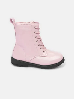GATE Ocieplane, lakierowane botki z zamkiem błyskawicznym|Dzieci Dziewczynki·Buty
