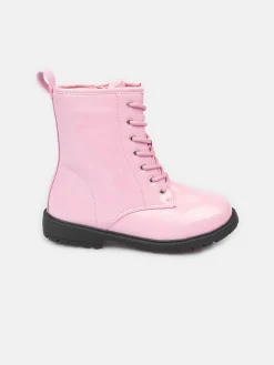 GATE Ocieplane, lakierowane botki z zamkiem błyskawicznym|Dzieci Dziewczynki·Buty