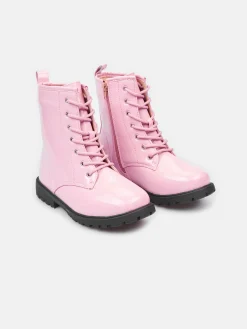 GATE Ocieplane, lakierowane botki z zamkiem błyskawicznym|Dzieci Dziewczynki·Buty