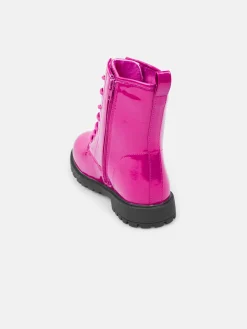 GATE Ocieplane, lakierowane botki z zamkiem błyskawicznym|Dzieci Dziewczynki·Buty