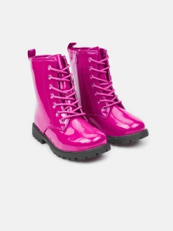 GATE Ocieplane, lakierowane botki z zamkiem błyskawicznym|Dzieci Dziewczynki·Buty