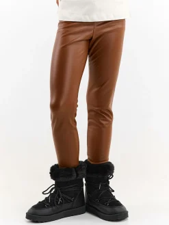 GATE Ocieplane legginsy z imitacji skóry|Dzieci Dziewczynki·Spodnie I Legginsy