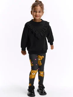 GATE Ocieplane legginsy z nadrukiem|Dzieci Dziewczynki·Spodnie I Legginsy