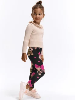 GATE Ocieplane miękkie legginsy z nadrukiem|Dzieci Dziewczynki·Spodnie I Legginsy