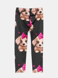 GATE Ocieplane miękkie legginsy z nadrukiem|Dzieci Dziewczynki·Spodnie I Legginsy