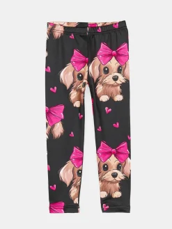 GATE Ocieplane miękkie legginsy z nadrukiem|Dzieci Dziewczynki·Spodnie I Legginsy