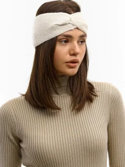 GATE Opaska z dzianiny z kamieniami| Akcesoria·Czapki|Kategorie·Akcesoria Do Włosów
