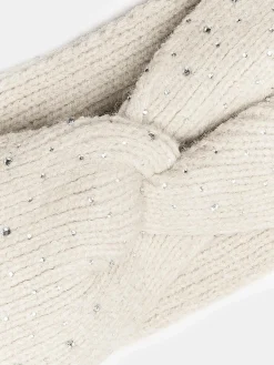 GATE Opaska z dzianiny z kamieniami| Akcesoria·Czapki|Kategorie·Akcesoria Do Włosów