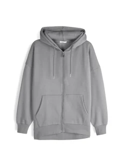 GATE Oversize'owa bluza zapinana na zamek i z kapturem| Swetry I Bluzy·Bluzy