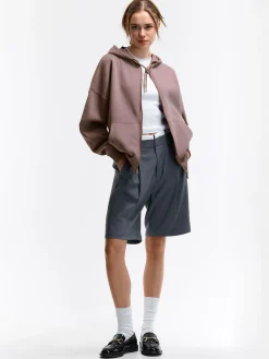 GATE Oversize'owa bluza zapinana na zamek i z kapturem| Swetry I Bluzy·Bluzy