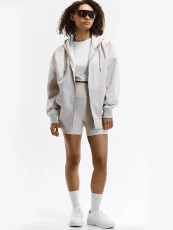 GATE Oversize'owa bluza zapinana na zamek i z kapturem| Swetry I Bluzy·Bluzy