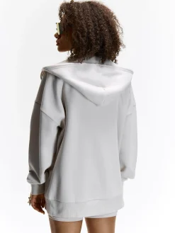 GATE Oversize'owa bluza zapinana na zamek i z kapturem| Swetry I Bluzy·Bluzy