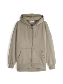 GATE Oversize'owa bluza zapinana na zamek i z kapturem| Swetry I Bluzy·Bluzy