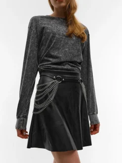 GATE Pasek damski z ozdobnymi łańcuszkami| Akcesoria·Paski