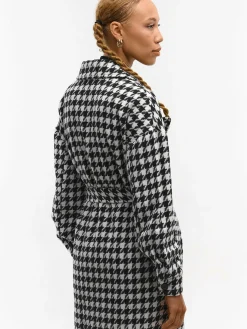 GATE Płaszcz w kratę| Kurtki I Płaszcze·Płaszcze