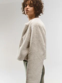 GATE Płaszcz z imitacji futerka| Kurtki I Płaszcze·Płaszcze