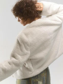 GATE Płaszcz z imitacji futerka| Kurtki I Płaszcze·Płaszcze