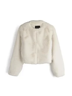 GATE Płaszcz z imitacji futerka| Kurtki I Płaszcze·Płaszcze