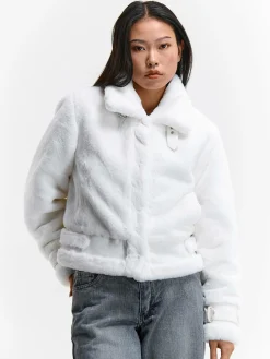 GATE Płaszcz z imitacji futra| Kurtki I Płaszcze·Płaszcze