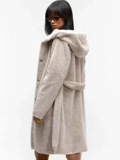 GATE Płaszcz z imitacji futra| Kurtki I Płaszcze·Płaszcze