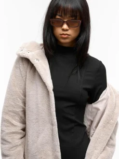 GATE Płaszcz z imitacji futra| Kurtki I Płaszcze·Płaszcze