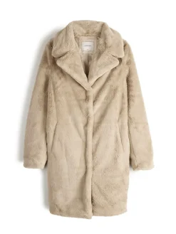 GATE Płaszcz z imitacji futra| Kurtki I Płaszcze·Płaszcze