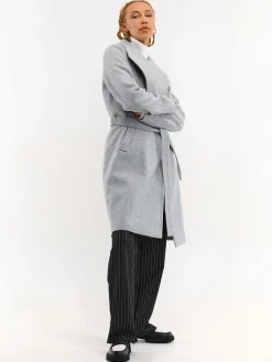 GATE Płaszcz z paskiem| Kurtki I Płaszcze·Płaszcze