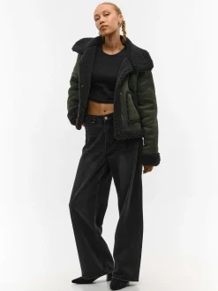 GATE Płaszcz z podszewką ze sztucznego futra| Kurtki I Płaszcze·Płaszcze