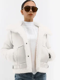 GATE Płaszcz z podszewką ze sztucznego futra| Kurtki I Płaszcze·Płaszcze