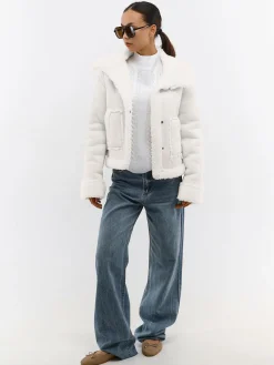 GATE Płaszcz z podszewką ze sztucznego futra| Kurtki I Płaszcze·Płaszcze