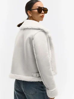 GATE Płaszcz z podszewką ze sztucznego futra| Kurtki I Płaszcze·Płaszcze