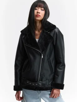 GATE Płaszcz z podszewką ze sztucznego futra| Kurtki I Płaszcze·Płaszcze