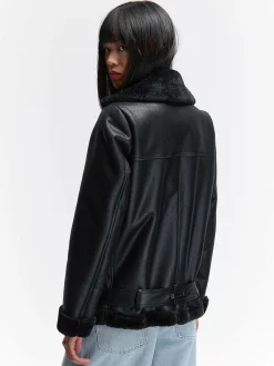 GATE Płaszcz z podszewką ze sztucznego futra| Kurtki I Płaszcze·Płaszcze