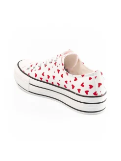 GATE Płócienne, sznurowane tenisówki z nadrukiem| Buty