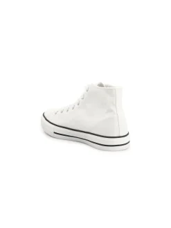 GATE Płócienne, sznurowane tenisówki z wysoką cholewką| Buty