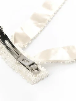 GATE Perłowa kokardka do włosów| Akcesoria·Biżuteria