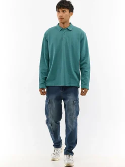 GATE Pikietowa koszulka polo z długim rękawem| Koszulki·Koszulki Z Długim Rękawem|Koszulki·Basic Koszulki I Podkoszulki