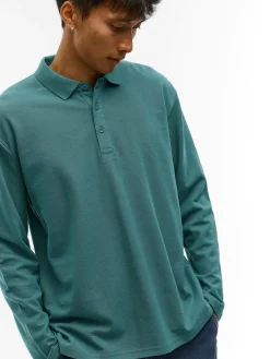 GATE Pikietowa koszulka polo z długim rękawem| Koszulki·Koszulki Z Długim Rękawem|Koszulki·Basic Koszulki I Podkoszulki