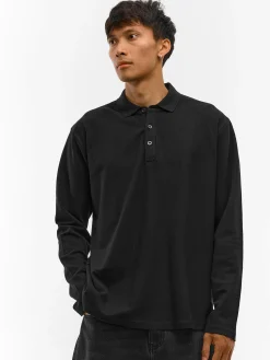 GATE Pikietowa koszulka polo z długim rękawem| Koszulki·Koszulki Z Długim Rękawem|Koszulki·Basic Koszulki I Podkoszulki